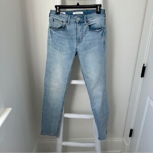 PacSun Men's Slim Jeans in Light Blue Size 28 X 30